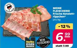 Netto Meine fleischerei frische kotelett-rippchen Angebot