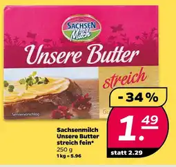 Netto Sachsenmilch unsere butter Angebot