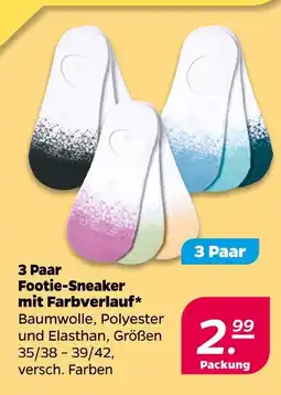 Netto Footie-sneaker mit farbverlauf Angebot