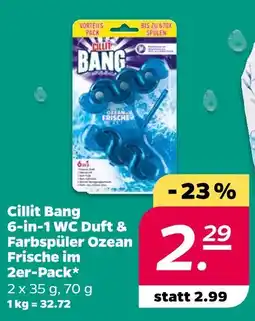Netto Cillit bang 6-in-1 wc duft & farbspüler ozean frische Angebot