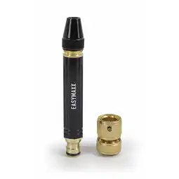 Netto Marken-Discount EASYmaxx Hochdruck-Wasserstrahldüse schwarz/gold mit Adapter Metall Angebot
