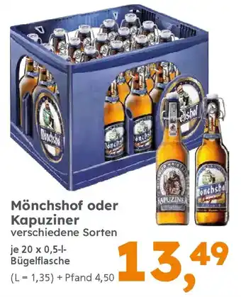 Globus Baumarkt Mönchshof oder Kapuziner Angebot