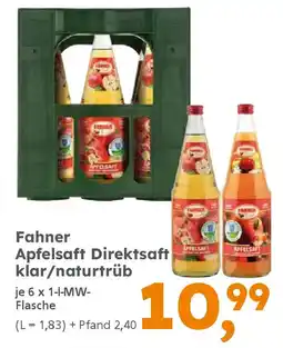Globus Baumarkt Fahner Apfelsaft Direktsaft klar/naturtrüb Angebot