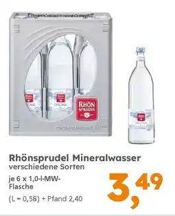 Globus Baumarkt Rhönsprudel Mineralwasser Angebot