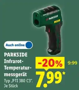 Lidl PARKSIDE Infrarot- Temperaturmessgerät Typ „PTI 380 C3". Angebot