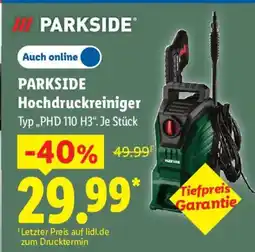 Lidl PARKSIDE Hochdruckreiniger Typ,,PHD 110 H3". Angebot