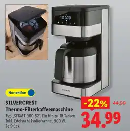 Lidl SILVERCREST Thermo-Filterkaffeemaschine Typ,,SFKMT 900 B2". Angebot