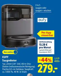 Lidl EUFY Saugroboter Typ „Omni C20". Angebot