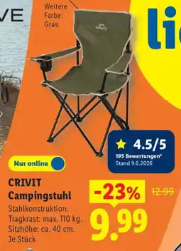 Lidl CRIVIT Campingstuhl Angebot