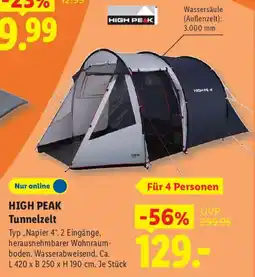 Lidl HIGH PEAK Tunnelzelt Typ,Napier 4". Angebot