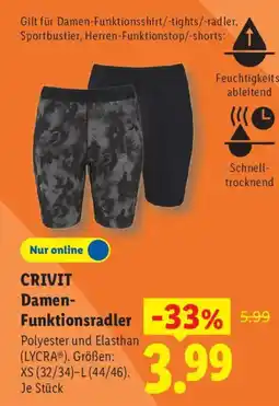 Lidl CRIVIT Damen- Funktionsradler Angebot