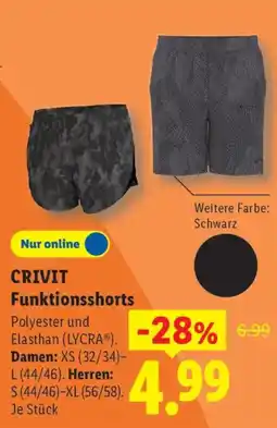 Lidl CRIVIT Funktionsshorts Angebot