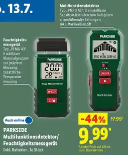 Lidl PARKSIDE Multifunktionsdetektor/ Feuchtigkeitsmessgerät Angebot
