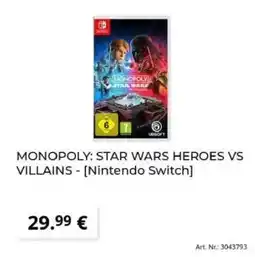 MediaMarkt MONOPOLY: STAR WARS HEROES VS VILLAINS - [Nintendo Switch] Angebot