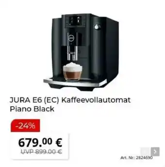 MediaMarkt JURA E6 (EC) Kaffeevollautomat Piano Black Angebot