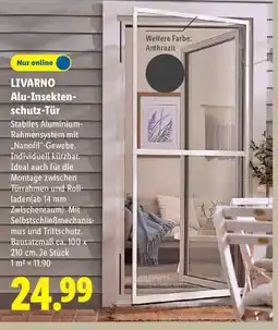 Lidl LIVARNO Alu-Insektenschutz-Tür Angebot