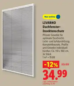 Lidl LIVARNO Dachfenster- Insektenschutz Angebot
