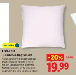 Lidl LIVARNO 3-Kammer-Kopfkissen Angebot