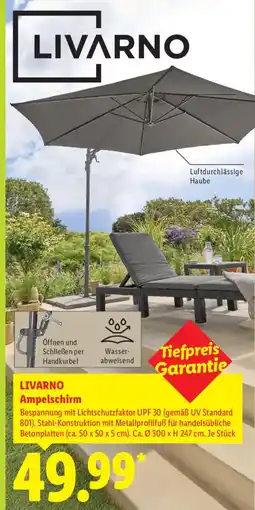Lidl LIVARNO Ampelschirm Angebot