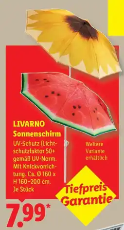 Lidl LIVARNO Sonnenschirm Angebot