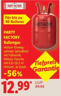 Lidl PARTY FACTORY Ballongas Angebot