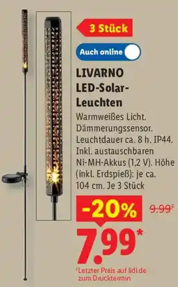 Lidl LIVARNO LED-Solar- Leuchten Angebot