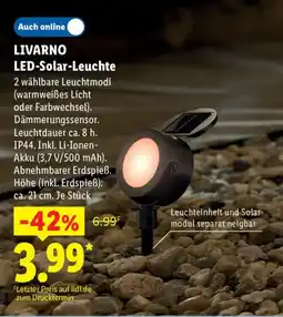 Lidl LIVARNO LED-Solar-Leuchte Angebot