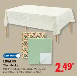 Lidl LIVARNO Tischdecke Angebot