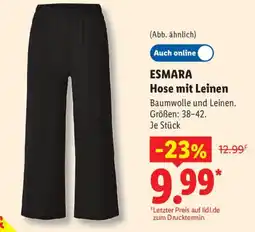 Lidl ESMARA Hose mit Leinen Angebot
