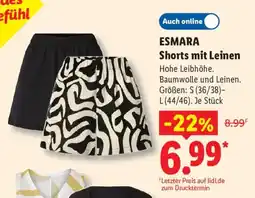 Lidl ESMARA Shorts mit Leinen Angebot