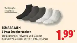 Lidl ESMARA MEN 5 Paar Sneakersocken Angebot