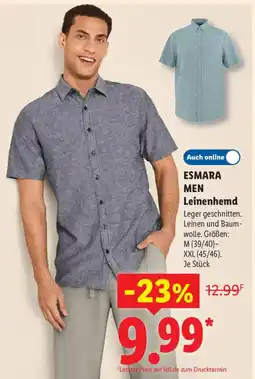Lidl ESMARA MEN Leinenhemd Angebot