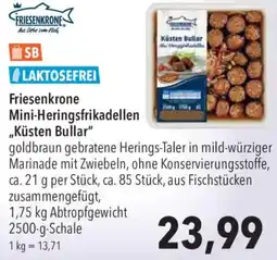 CITTI Markt Friesenkrone Mini-Heringsfrikadellen Küsten Bullar Angebot