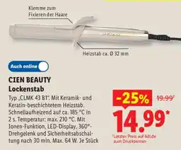 Lidl CIEN BEAUTY Lockenstab Typ „CLMK 43 B1". Angebot
