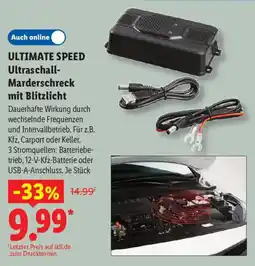 Lidl ULTIMATE SPEED Ultraschall- Marderschreck mit Blitzlicht Angebot