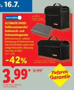 Lidl ULTIMATE SPEED Kofferraumtasche/ Antirutsch- und Schmutzfangmatte Angebot