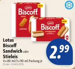 Nah & Frisch Lotus Biscoff Sandwich oder Stieleis Angebot