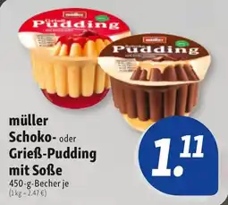 Nah & Frisch müller Schoko- oder Grieß-Pudding mit Soẞe Angebot