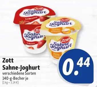 Nah & Frisch Zott Sahne-Joghurt Angebot