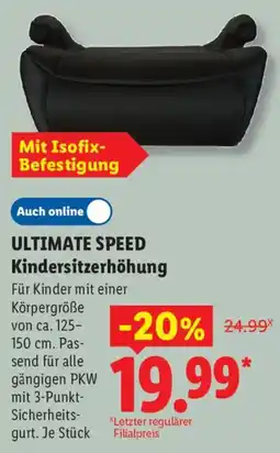 Lidl ULTIMATE SPEED Kindersitzerhöhung Angebot