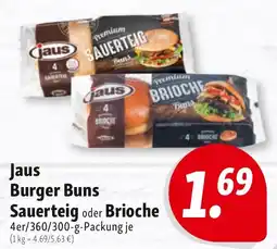 Nah & Frisch Jaus Burger Buns Sauerteig oder Brioche Angebot