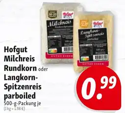 Nah & Frisch Hofgut Milchreis Rundkorn oder Langkorn Spitzenreis parboiled Angebot