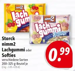 Nah & Frisch Storck nimm2 Lachgummi oder Softies Angebot