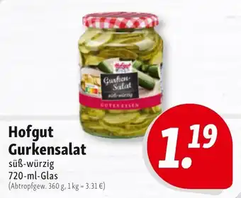 Nah & Frisch Hofgut Gurkensalat Angebot