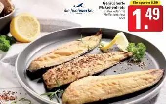 WEZ Geräucherte Makrelenfilets 100g Angebot