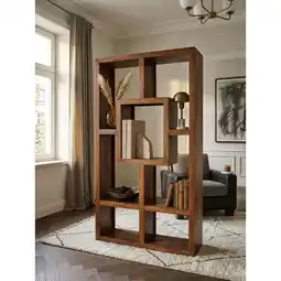 Netto Marken-Discount Bücherregal – Naturholz, 90x180cm, Massiv, Ablagefächer, Landhausstil Angebot