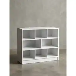 Netto Marken-Discount Bücherregal – Weiß, 80x68,5x29,5cm, mit Fächern, schmal, modern Angebot