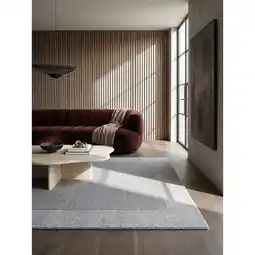 Netto Marken-Discount Wollteppich uni Grau meliert 200 x 290 cm - MOLE Kadima Design Angebot