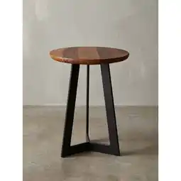 Netto Marken-Discount Beistelltisch – Massivholz Metall 35x45x35 cm Industrial Angebot
