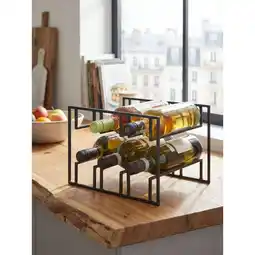 Netto Marken-Discount Weinregal Metall Modern Stil für 6 Flaschen tischfähig 29x21x25cm Angebot